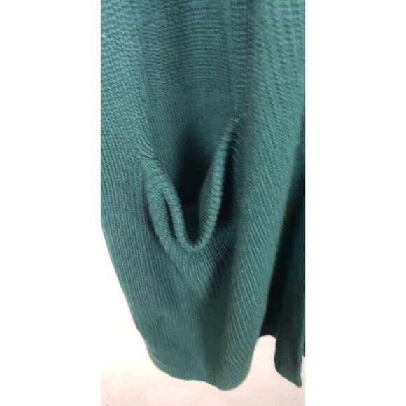 Old Navy Womens Cardigan Open Front 3X Hunter Green Oversized Pocket Casual Cozy - Picture 4 of 6